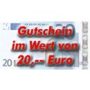 Gutschein im Wert von Euro 20,--