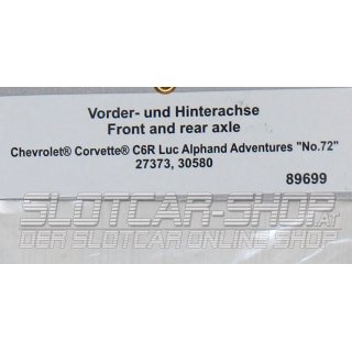 DIG 132 - 89699 Hinter- und Vorderachse für Chevrolet Corvette C6R - Luc Alphand